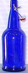 EZ Cap 500ml Cobalt Blue Flipper Top Bottle